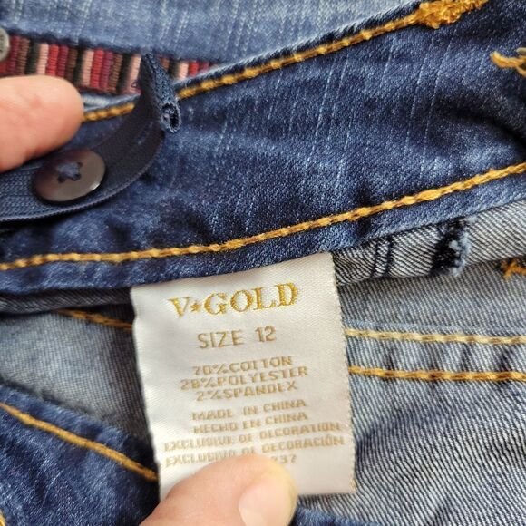 V Gold straight leg jeans 12 - Picture 7 of 7